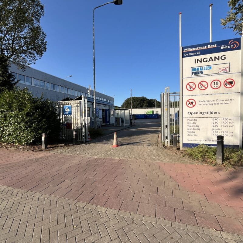 servers inleveren milieustraat